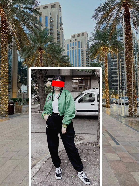 Dubai görseline eklenecek ikinci kadının orijinal fotoğrafı