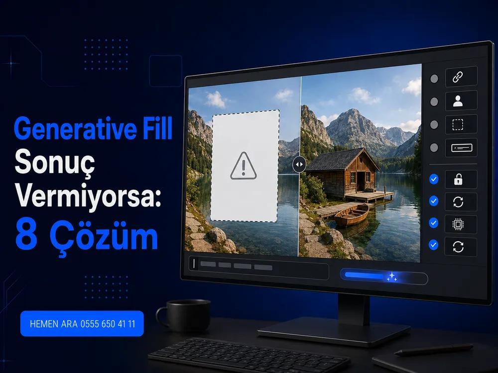 Photoshop Generative Fill sorununu çözmenin dört adımı