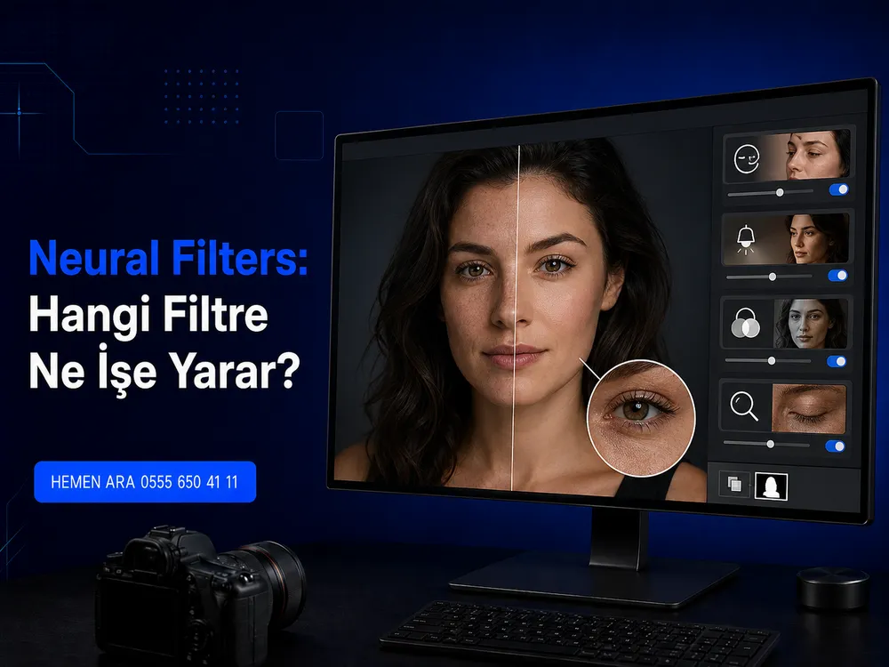 Photoshop Neural Filters panelindeki filtrelerin tanıtımı