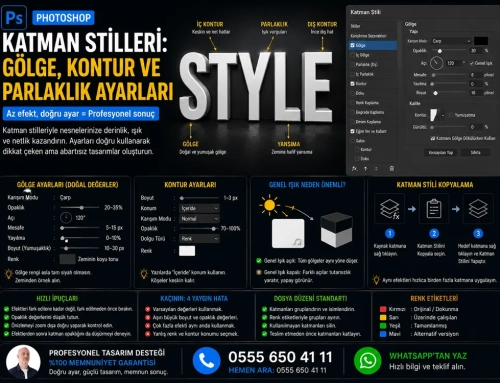 Katman Stilleri: Gölge, Kontur ve Parlaklık Ayarları