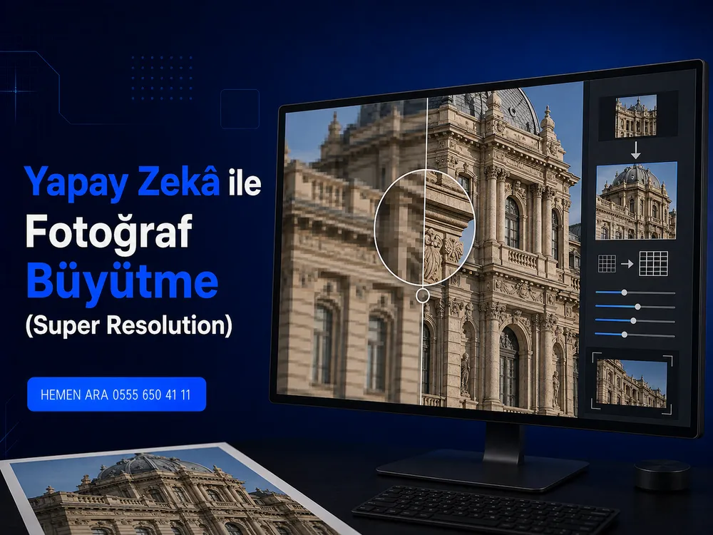 Photoshop'ta Super Resolution ile fotoğraf büyütme örneği